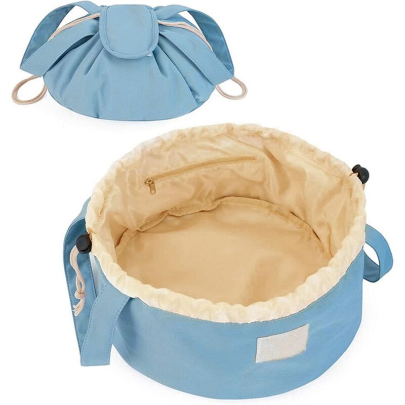 Custom Large Capacity Drawstring Toiletry Bag with Waterproof Polyester - 3
