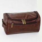 Custom Large Capacity Durable Travel PU Leather Toiletry Bag - 3