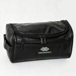 Custom Large Capacity Durable Travel PU Leather Toiletry Bag - 4