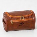 Custom Large Capacity Durable Travel PU Leather Toiletry Bag - 6