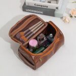 Custom Large Capacity Durable Travel PU Leather Toiletry Bag - 9