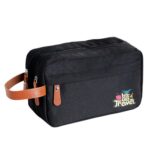 Custom Large Capacity Fabric Travel Toiletry Bag with Zipper Closure - 2