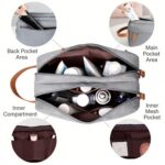 Custom Large Capacity Fabric Travel Toiletry Bag with Zipper Closure - 7