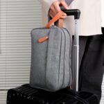 Custom Large Capacity Fabric Travel Toiletry Bag with Zipper Closure - 9