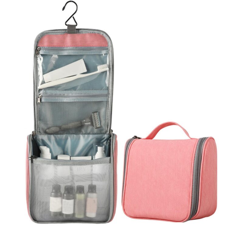 Custom Large Capacity Polyester Hanging Toiletry Bag - 2