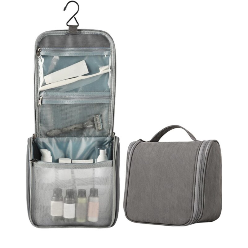 Custom Large Capacity Polyester Hanging Toiletry Bag - 4