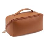 Custom Large Capacity Pu Leather Partitioned Toiletry Bag - 6