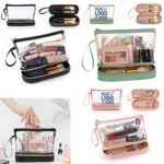 Custom Large Capacity Transparent Makeup Toiletry Bag