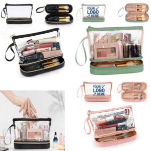 Custom Large Capacity Transparent Makeup Toiletry Bag