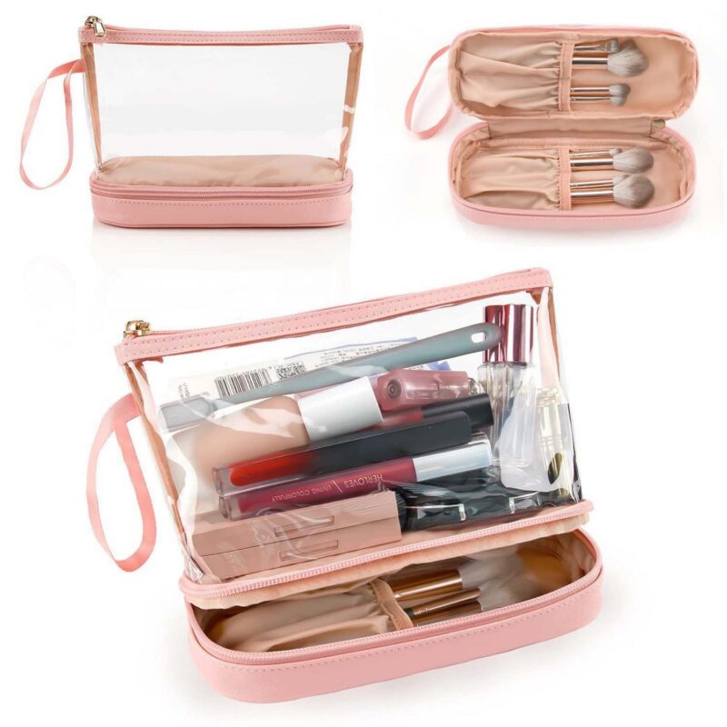 Custom Large Capacity Transparent Makeup Toiletry Bag - 4