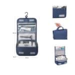Custom Large Capacity Travel Toiletry Bag With Hanging Hook - 3