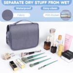 Custom Large Capacity Travel Toiletry Bag With Hanging Hook - 2