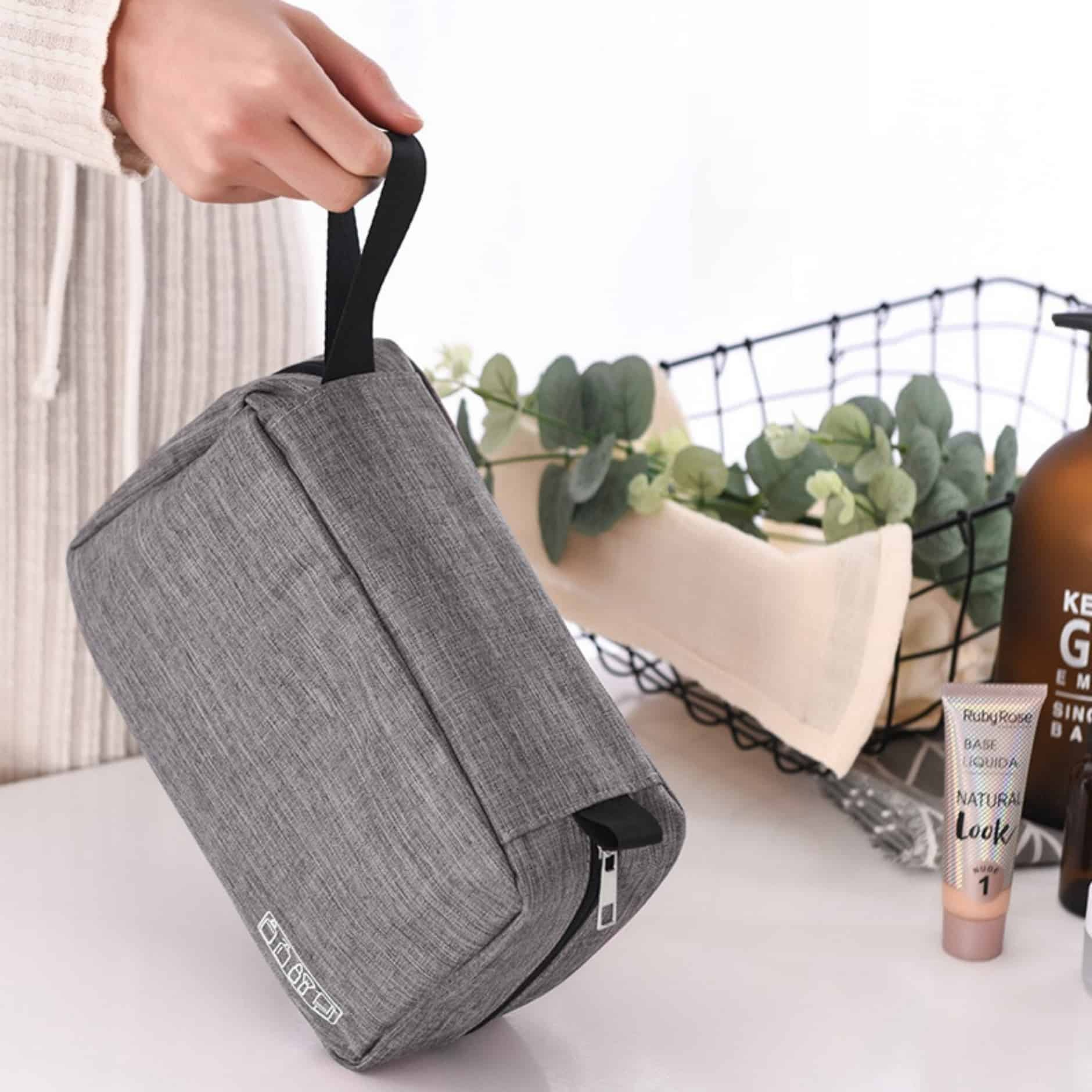 Custom Large Capacity Travel Toiletry Bag with Hanging Hook - 4