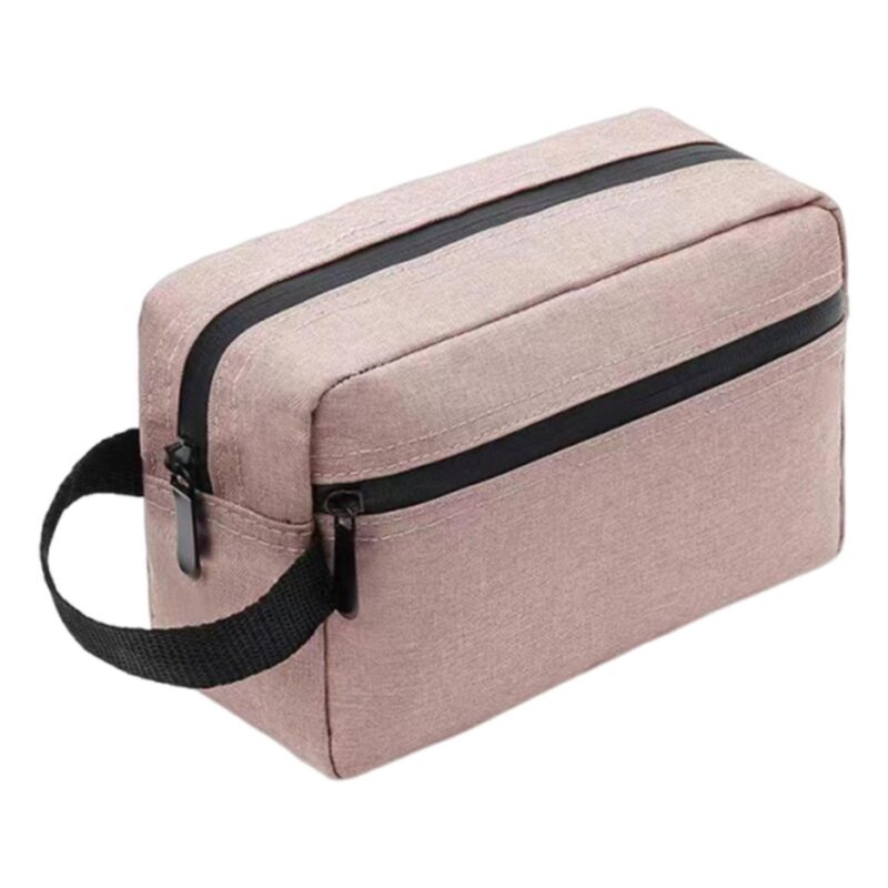 Custom Large Capacity Waterproof Oxford Cosmetic Toiletry Bag with Zipper - 1