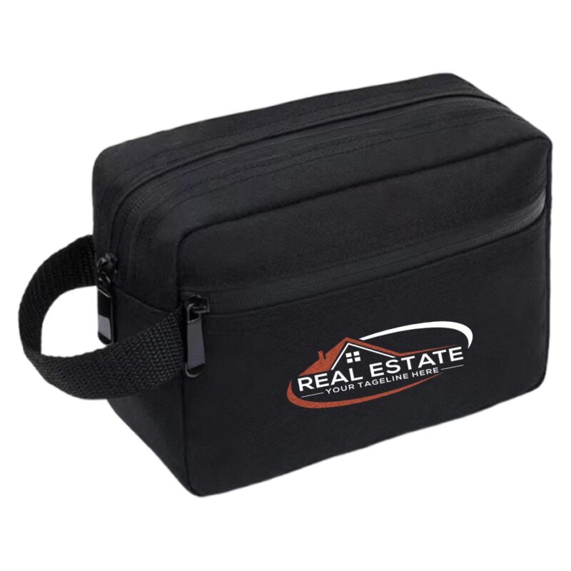 Custom Large Capacity Waterproof Oxford Cosmetic Toiletry Bag with Zipper - 2