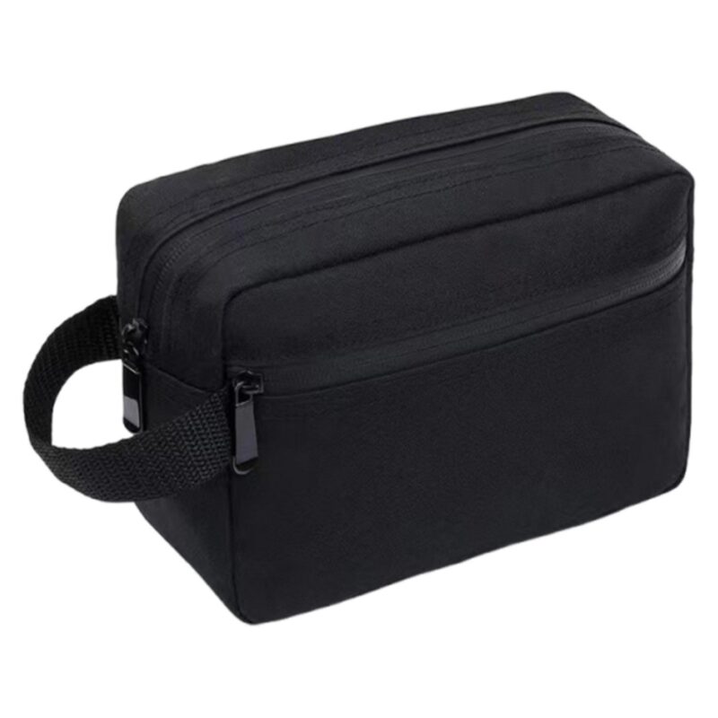 Custom Large Capacity Waterproof Oxford Cosmetic Toiletry Bag with Zipper - 3