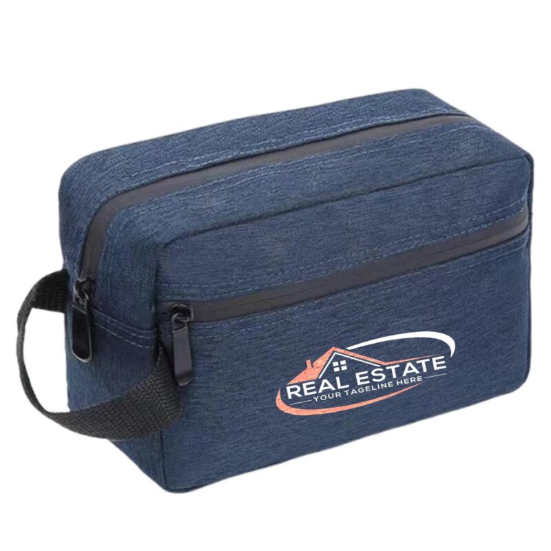 Custom Large Capacity Waterproof Oxford Cosmetic Toiletry Bag with Zipper - 4