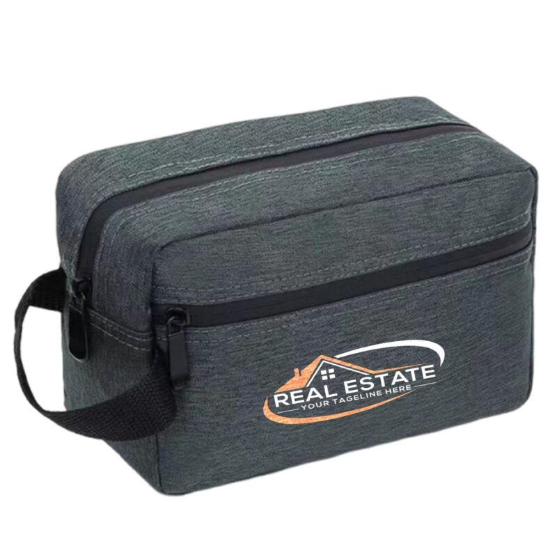 Custom Large Capacity Waterproof Oxford Cosmetic Toiletry Bag with Zipper - 6
