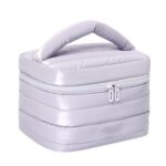 Custom Large Capacity Waterproof Polyester Toiletry Bag with Portable Handle - 1