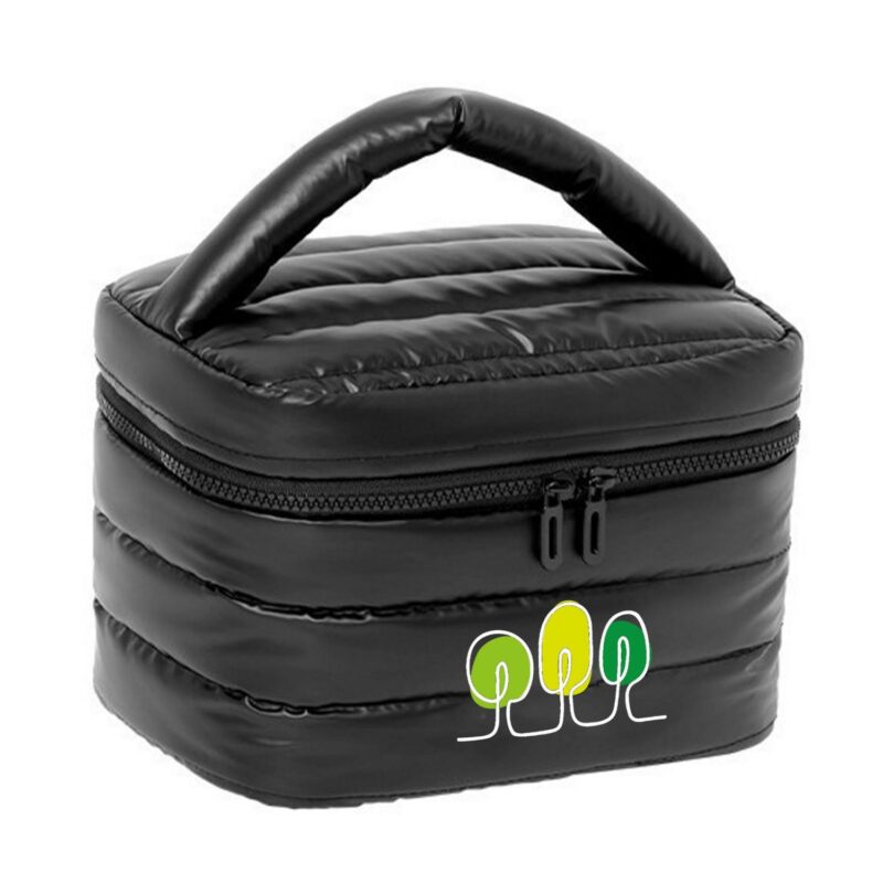 Custom Large Capacity Waterproof Polyester Toiletry Bag with Portable Handle - 2