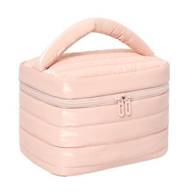 Custom Large Capacity Waterproof Polyester Toiletry Bag with Portable Handle - 5