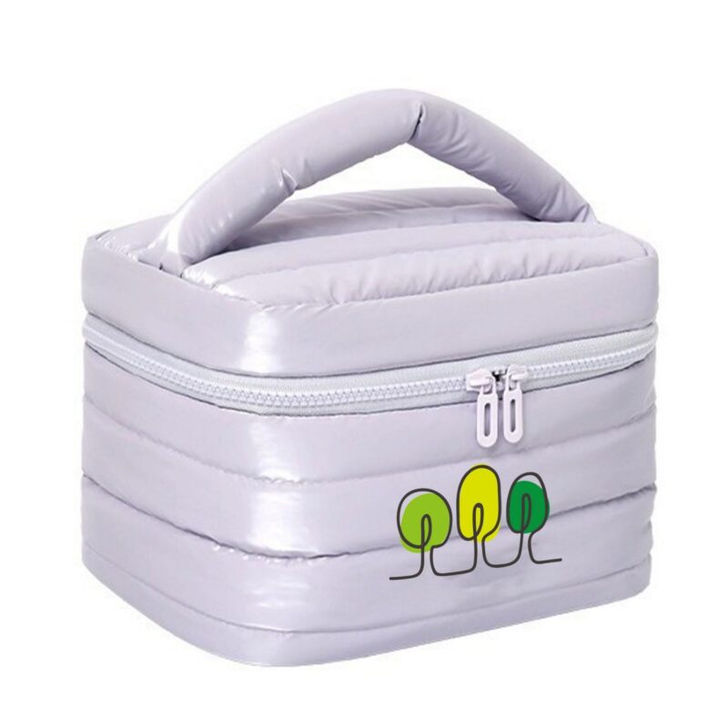 Custom Large Capacity Waterproof Polyester Toiletry Bag with Portable Handle - 8
