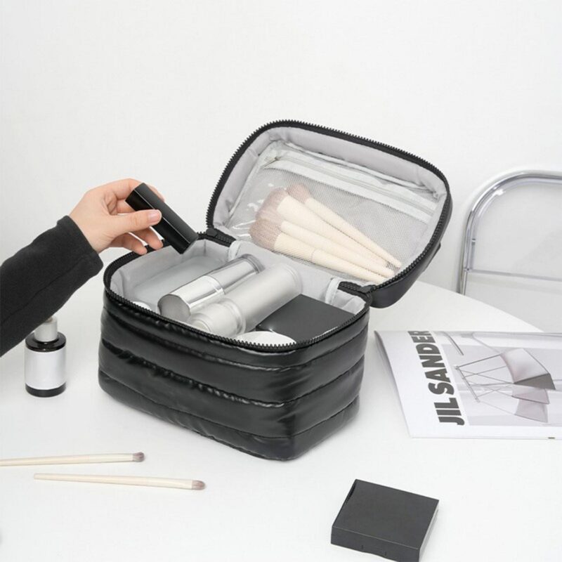 Custom Large Capacity Waterproof Polyester Toiletry Bag with Portable Handle - 9