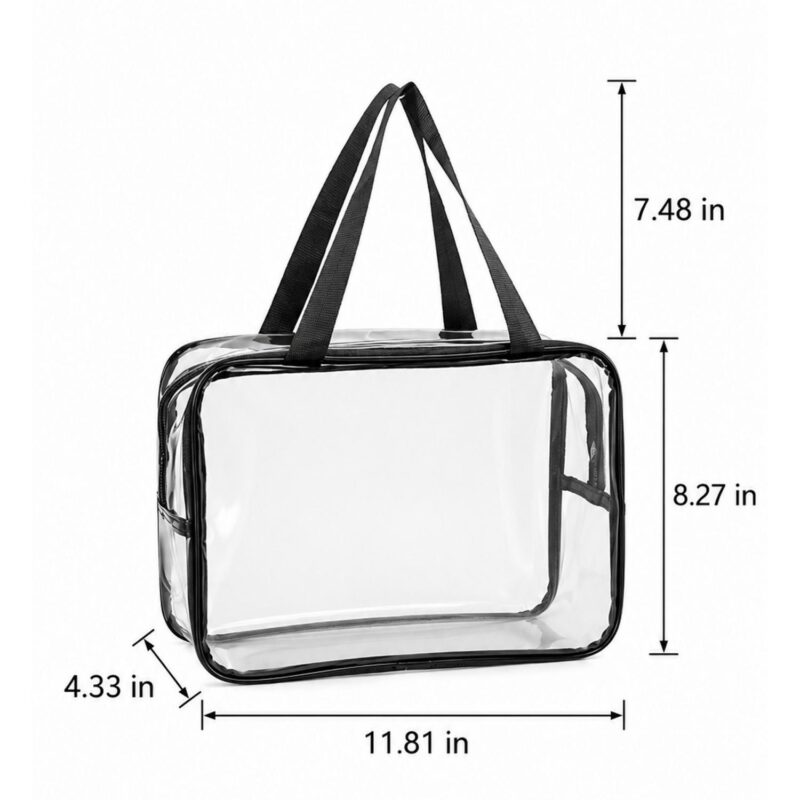 Custom Large Clear Toiletry Bag - 2