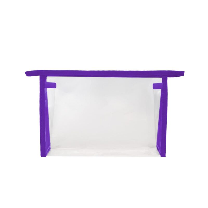 Custom Large Travel Clear Toiletry Bag Makeup Pouch 11.4"x7.5"x2.5" - 7