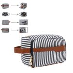 Custom Leather Accent Dopp Kit for Travel - 1