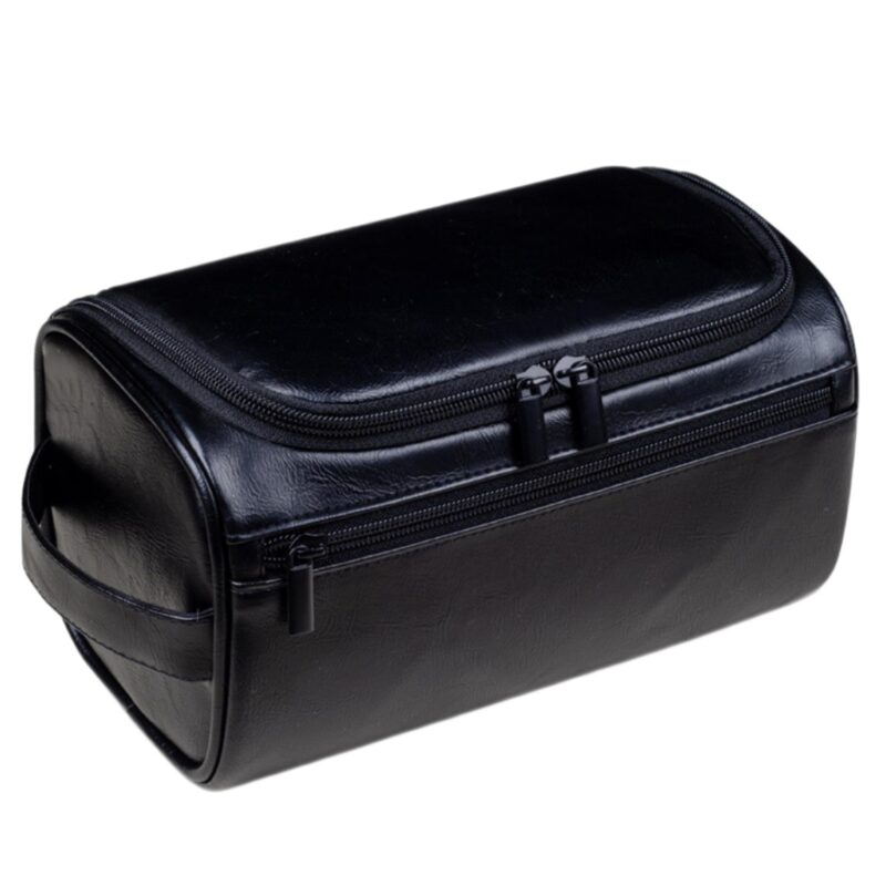 Custom Leather Travel Toiletry Dopp Kit - 1
