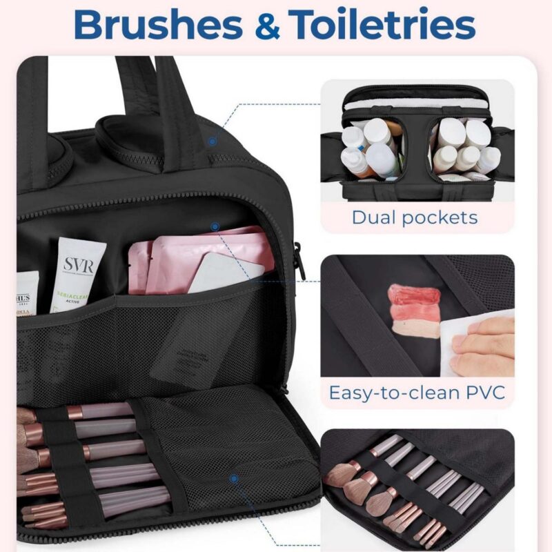 Custom Lightweight Travel Makeup & Toiletry Bag - 1