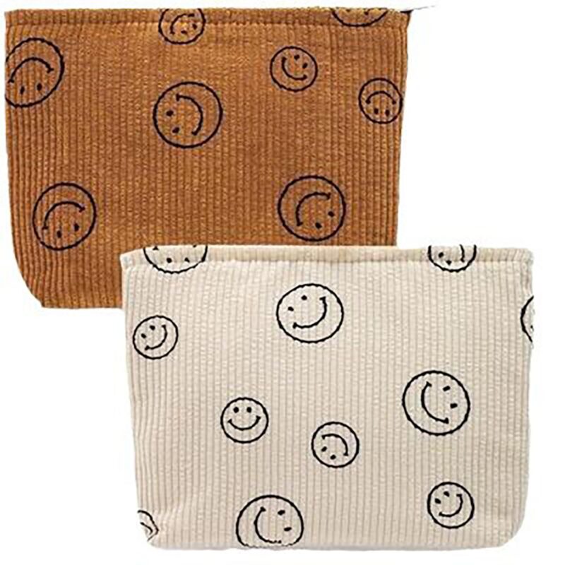 Custom Makeup Bags for Women Smile Small Purse Pouch Travel Toiletry Bag - 1
