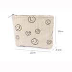 Custom Makeup Bags for Women Smile Small Purse Pouch Travel Toiletry Bag - 3