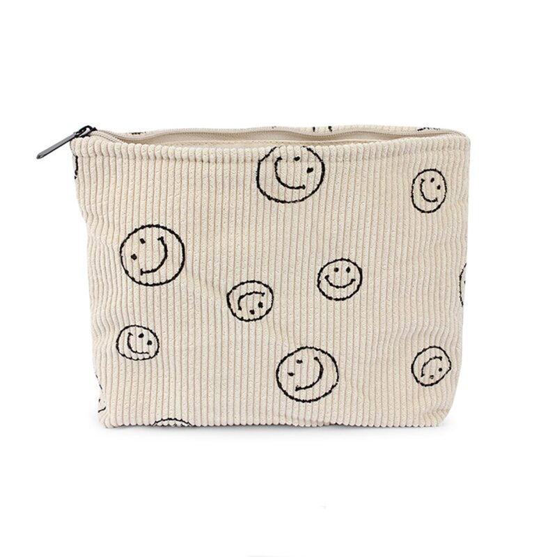 Custom Makeup Bags for Women Smile Small Purse Pouch Travel Toiletry Bag - 5
