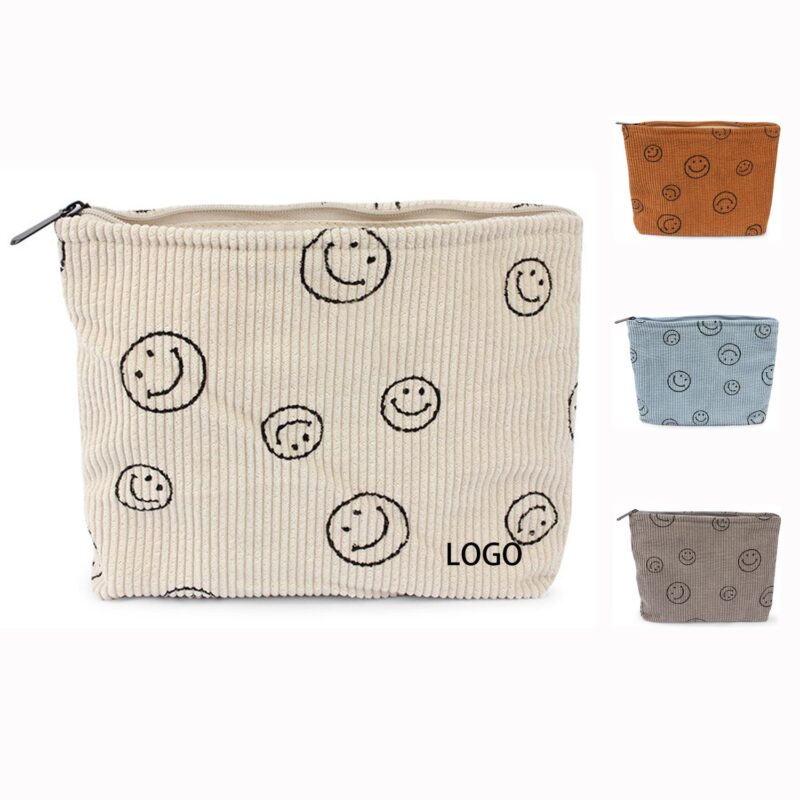 Custom Makeup Bags for Women Smile Small Purse Pouch Travel Toiletry Bag