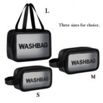 Custom Matte Translucent Toiletry Bag With Handy Handle - 1