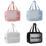 Custom Matte Translucent Toiletry Bag With Handy Handle - 2