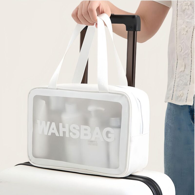 Custom Matte Transparent PU Travel Toiletry Bag - 2