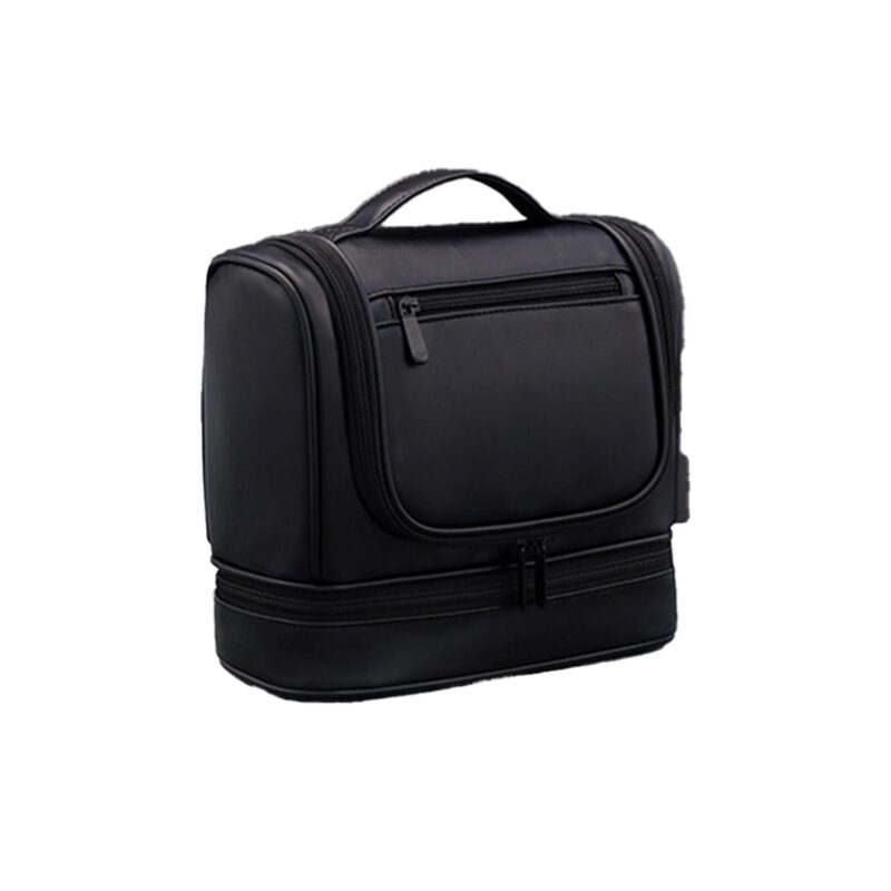 Custom Men Hanging Leather Toiletry Bag - 2