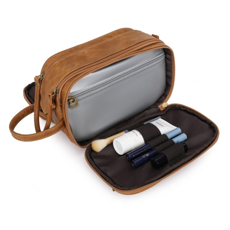 Custom Men Leather Toiletry Bag - 1