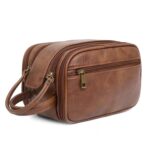 Custom Men Leather Toiletry Bag