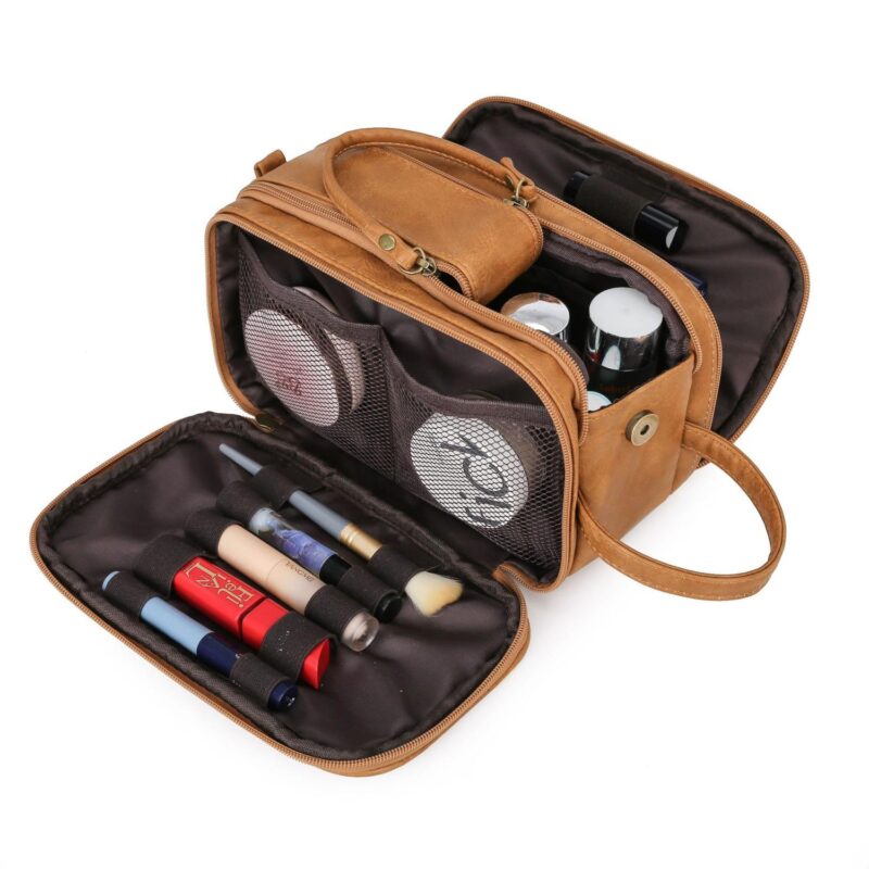 Custom Men Leather Toiletry Bag - 3