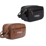 Custom Men'S Leather Dopp Kit