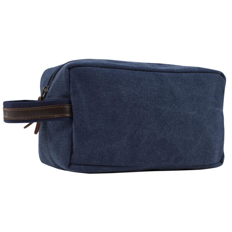 Custom Men's Cotton Canvas Travel Toiletry Bag