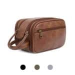 Custom Mens Executive Leather Dopp Kit - 1