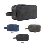 Custom Men's Faux Leather Travel Toiletry Bag