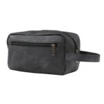 Custom Men's Faux Leather Travel Toiletry Bag