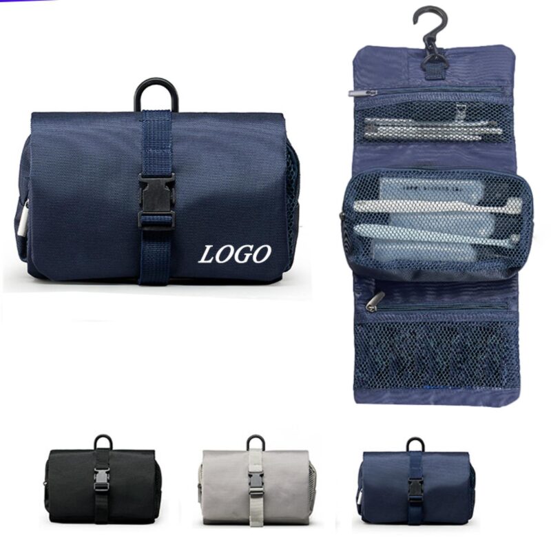 Mens-Foldable-Toiletry-Bag-GTRZ0022 Custom Men's Foldable Toiletry Bag