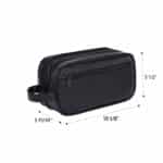 Custom Men's Leather Travel Toiletry Bag - 1
